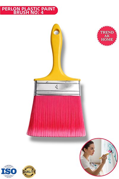 OSKAR FIRÇA No: 4 Perlon Plastic Paint Brush – Non-Marking Synthetic Bristle,...