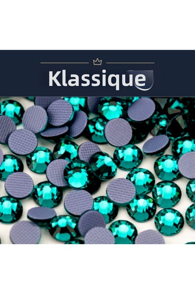 Klassiqe حجر الزركون الأزرق SS6 (2 مم) - 1440 قطعة - يلتصق بالكي