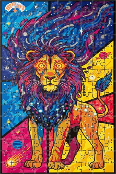 Teona Ahşap لغز خشبي بإطار مزدوج الطبقات من جالاكسي آرت برج الأسد 150 قطعة 20x30