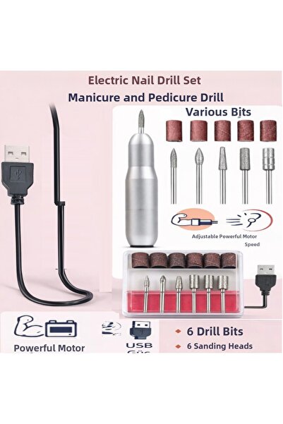 SİNKA Fresing Rasp Machine Manicure Pedicure Device Complete Metal Body Pen F...