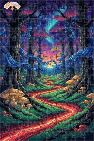 Teona Ahşap لغز خشبي مؤطر بطبقتين من ماركة ماجيكال فورست ريفر 150 قطعة 20×30