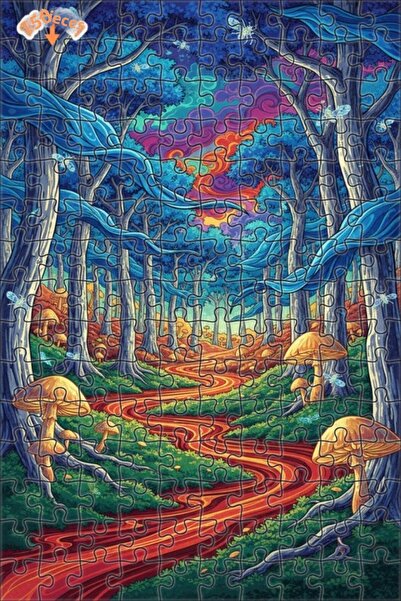 Teona Ahşap لغز خشبي مؤطر بطبقتين من ماركة ماجيكال فورست ريفر 150 قطعة 20×30