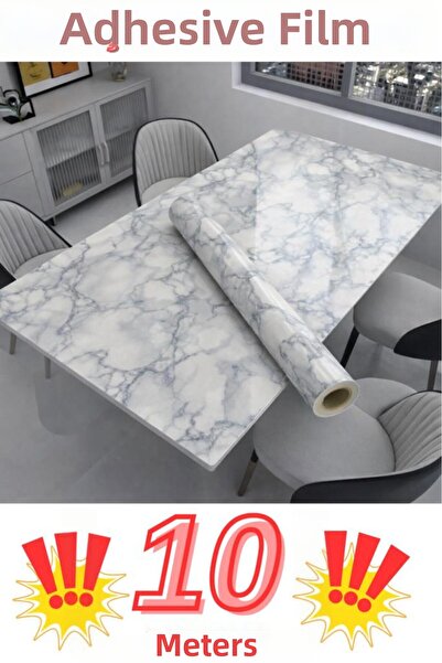 Renkli Duvarlar 67 سم × 10 متر، قطعة واحدة من لفة لاصقة بنمط رخامي، ورق تغليف...