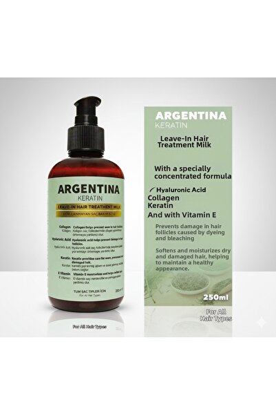 ARGENTİNA KERATİN حليب العناية بالشعر 250 مل