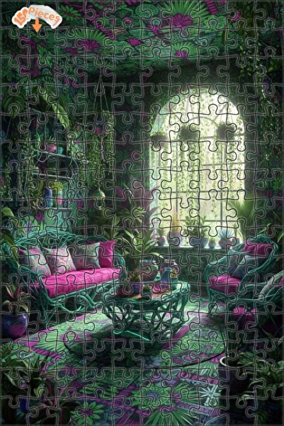 Teona Ahşap لوحة خشبية مؤطرة بطبقتين بتصميم حديقة استوائية وطباعة فنية بوهيمي...