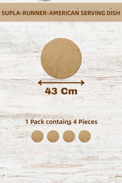 lexi Supla American Service Runner Mdf 3 mm Thickness 50 Size Options (1-50 cm)