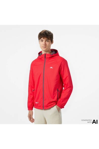 Trespass Pelernă de ploaie roșie unisex Qikpac