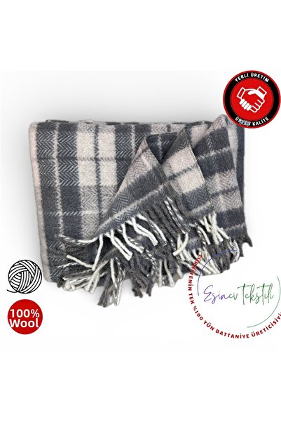 Özyün One Hundred Percent Wool Single-Person Blanket Is Ultra Soft, Top Quali...