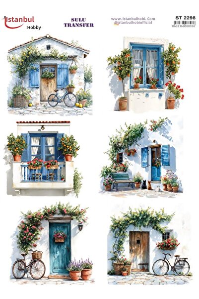 İstanbul Hobi ورق نقل مائي 25x35 سم ST-2298