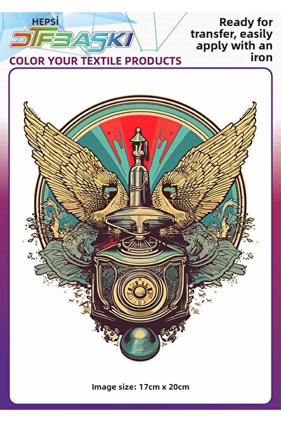 F17 Ajans تي شيرت عتيق مطبوع عليه DTF مصنوع من الحديد