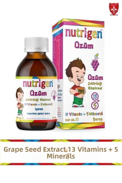 Nutrigen Grape Seed Extract Vitamin-Mineral Syrup 200 ml