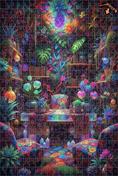 Teona Ahşap لغز خشبي ملون بإطار مزدوج الطبقات من رينجارينك باتنيك ريوم، 400 ق...