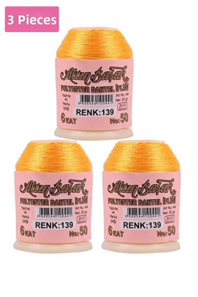 OEM 3 pieces of goldenrod lace and lace rope 20 gr - royaleks - no: 139