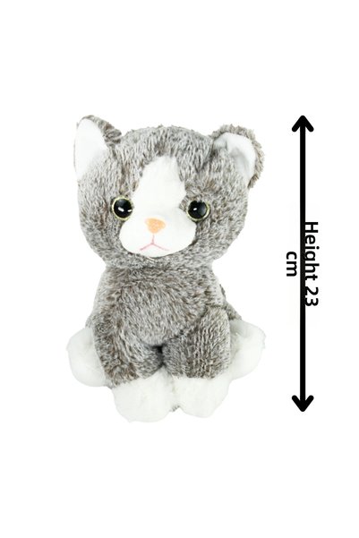Magicway Plush Toy Sitting Cat 23cm My Playmate Sleeping Companion High Quality Plush Pillow Gift