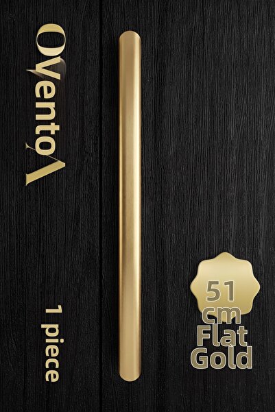 Badem10 VENTO Επίπεδη χρυσή λαβή συρταριού 512 mm Μεταλλική ντουλάπα ντουλάπα...