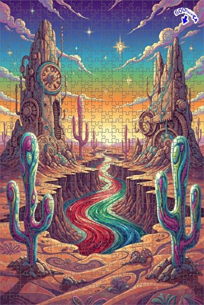 Teona Ahşap لغز خشبي بإطار مزدوج الطبقات من كريزي تشيلد ريف، 600 قطعة، 50×35