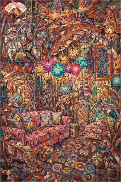 Teona Ahşap لغز خشبي بمظهر لوحة زيتية لغرفة استوائية ساحرة 150 قطعة 20×30