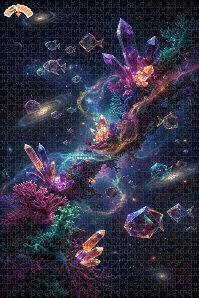 Teona Ahşap لغز خشبي بإطار مزدوج الطبقات على شكل أسماك كريستالية مرجانية 1000...