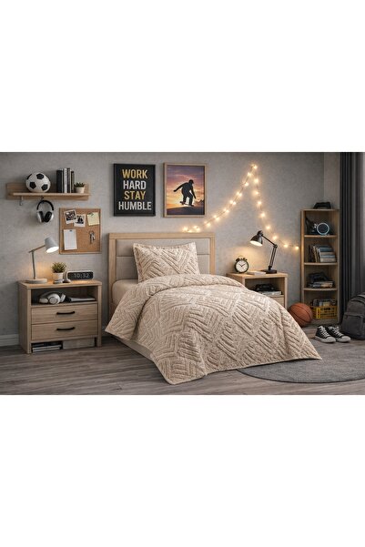 Ceyizza Yumosh Series Single Person Pike/Bedspread Set (2 Pieces)