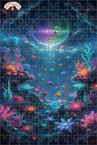 Teona Ahşap لوحة فنية لغز كوكب تحت البحر الرائع 150 قطعة 20x30