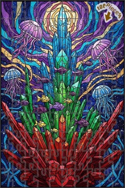 Teona Ahşap لغز خشبي بإطار مزدوج الطبقات من كريستال ديني أديب كاجني 100 قطعة ...