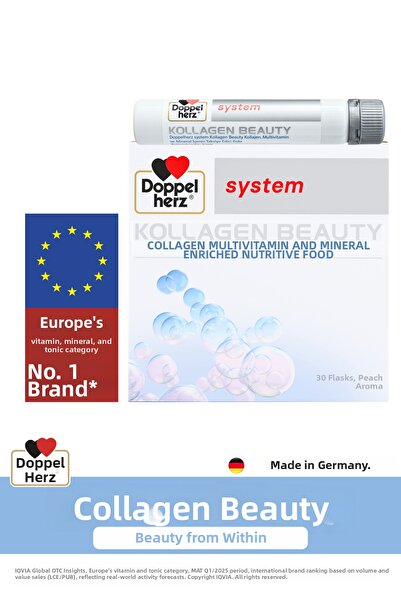 Doppelherz نظام كولاجين بيوتي 30 × 25 مل قارورة
