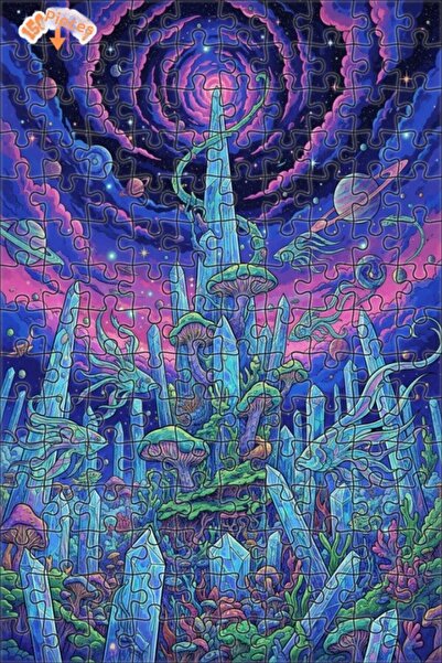 Teona Ahşap لغز خشبي بإطار مزدوج الطبقات من كريستال أورمان بلانيتس 150 قطعة 2...