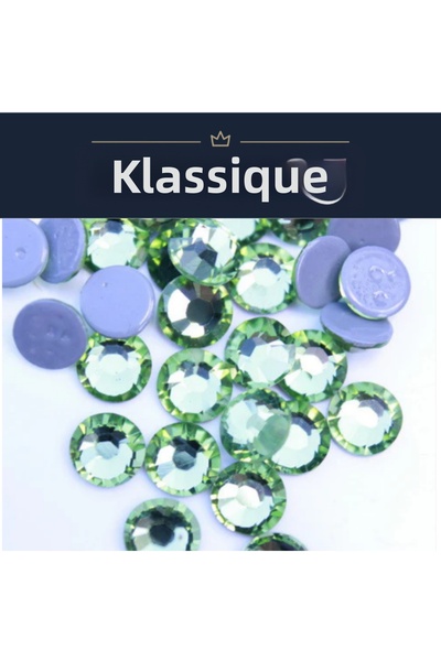 Klassiqe حجر الزبرجد الحراري SS10 (3 مم) - 1440 قطعة - يلتصق بالكي