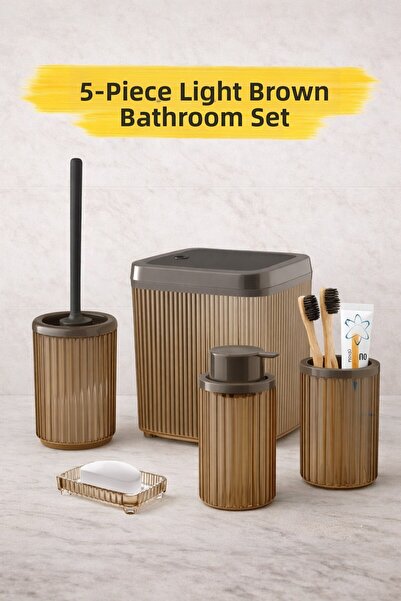 decorev طقم إكسسوارات حمام بتصميم عصري مكون من 5 قطع DC-6791