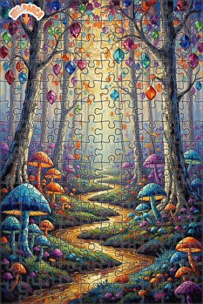 Teona Ahşap لغز خشبي مؤطر بطبقتين من ماجيكال فورست ياماكي 150 قطعة 20x30