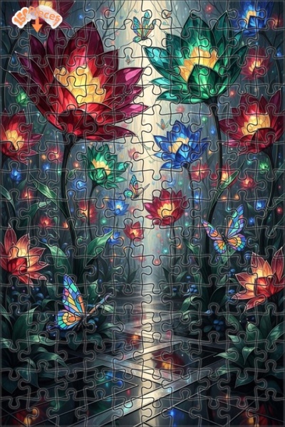 Teona Ahşap Garden Butterflies Double-Decker Framed Wooden Puzzle 150 Pieces ...