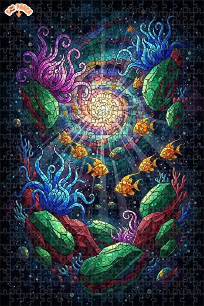 Teona Ahşap لغز خشبي ملون بإطار مزدوج الطبقات بتصميم أحلام الغواصين 500 قطعة ...