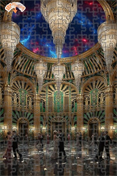 Teona Ahşap Fabulous Galaxy Ball Double Decker Framed Wooden Puzzle 150 Piece...