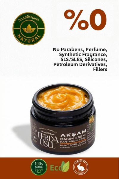 Fermente Mutfağım St. John's Wort Oil Evening Care Cream 3 Pieces Moisturizer