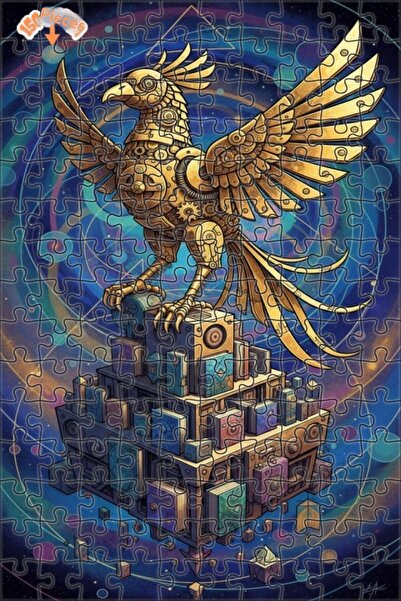 Teona Ahşap لغز خشبي بإطار مزدوج الطبقات من ميكانيك أنكا ديجيتال آرت 150 قطعة...