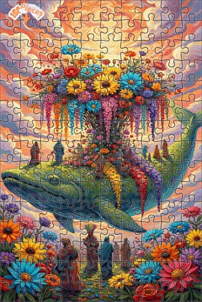 Teona Ahşap The Scene in the Picture Oil Painting-Looking Artwork Double-Deck...