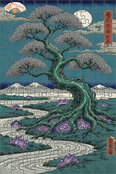 Teona Ahşap Mysterious Crystal Tree Double Layer Framed Wooden Puzzle 150 Pie...