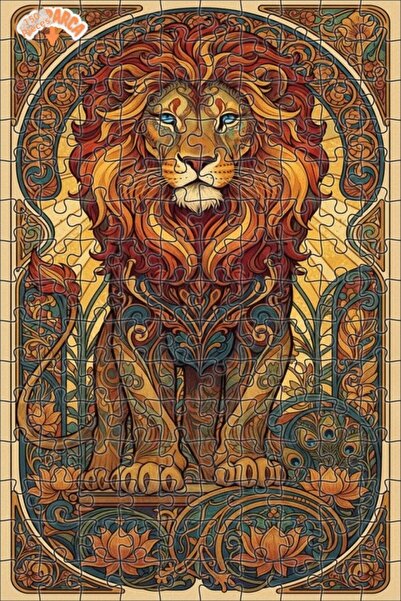 Teona Ahşap The Lion King Artwork Look Double Layer Framed Wooden Puzzle 150 ...