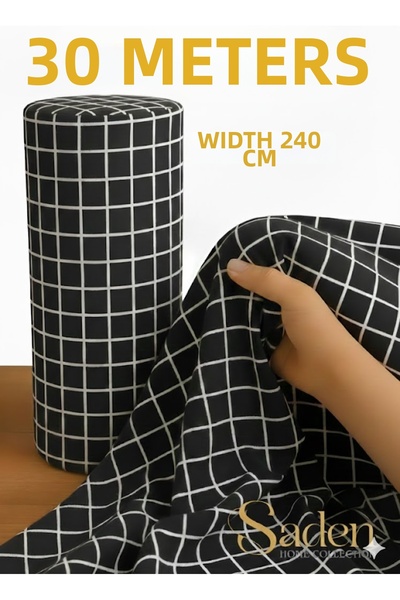 SADEN HOME 30 Meters Patterned Bed Sheet Fabric - Sheet Fabric Width: 240 cm ...