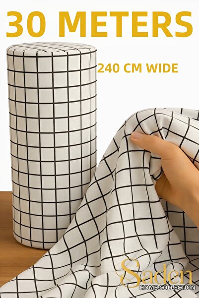 SADEN HOME 30 Meters Patterned Bed Sheet Fabric - Sheet Fabric Width: 240 cm ...