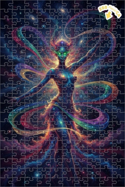 Teona Ahşap لغز خشبي بإطار مزدوج الطبقات من كوزميك راديانس للنساء 200 قطعة 25x35