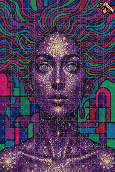Teona Ahşap Galaxy Women's Masterpiece Double Layer Framed Wooden Puzzle 400 ...