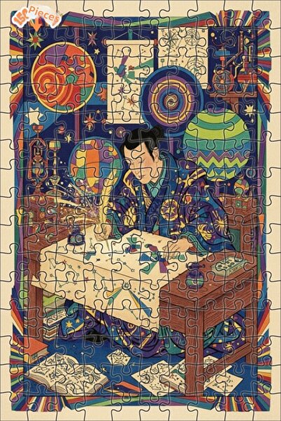 Teona Ahşap لغز خشبي بإطار مزدوج الطبقات من شركة سكاي ساينتست، 150 قطعة، 20×30