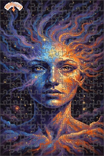 Teona Ahşap لغز خشبي بإطار مزدوج الطبقات بمظهر لوحة زيتية فضائية 150 قطعة 20×30