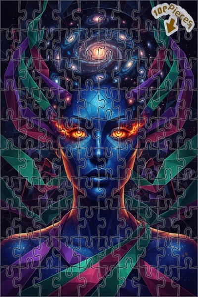 Teona Ahşap لغز خشبي بإطار مزدوج الطبقات بمظهر لوحة زيتية للمرأة الكونية 100 ...