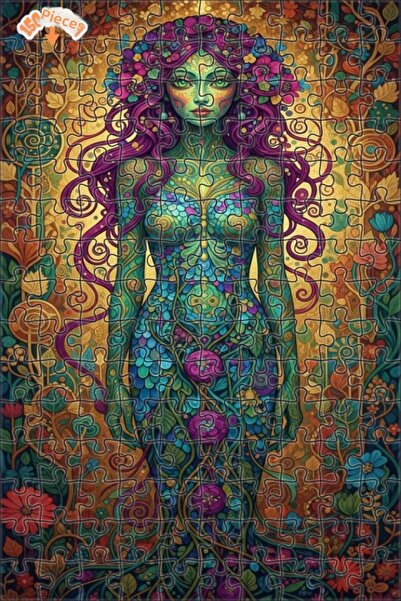 Teona Ahşap لغز خشبي بإطار مزدوج الطبقات بمظهر لوحة زيتية لإلهة الربيع 150 قط...