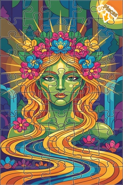 Teona Ahşap لغز خشبي بمظهر لوحة زيتية يصور عالم الطبيعة الملون، 50 قطعة، 15×2...