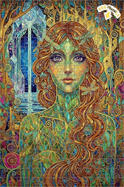 Teona Ahşap لوحة فنية خشبية مزدوجة الطبقات من ماجيك فورست فيري، لغز خشبي 200 ...