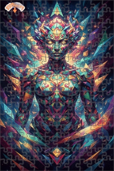 Teona Ahşap لغز فني للنساء بمظهر لوحة زيتية من كريستال الكون 150 قطعة 20×30