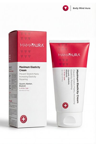 MAMAAURA كريم مضاد لعلامات التمدد - أقصى قدر من المرونة للنساء الحوامل 150 مل
